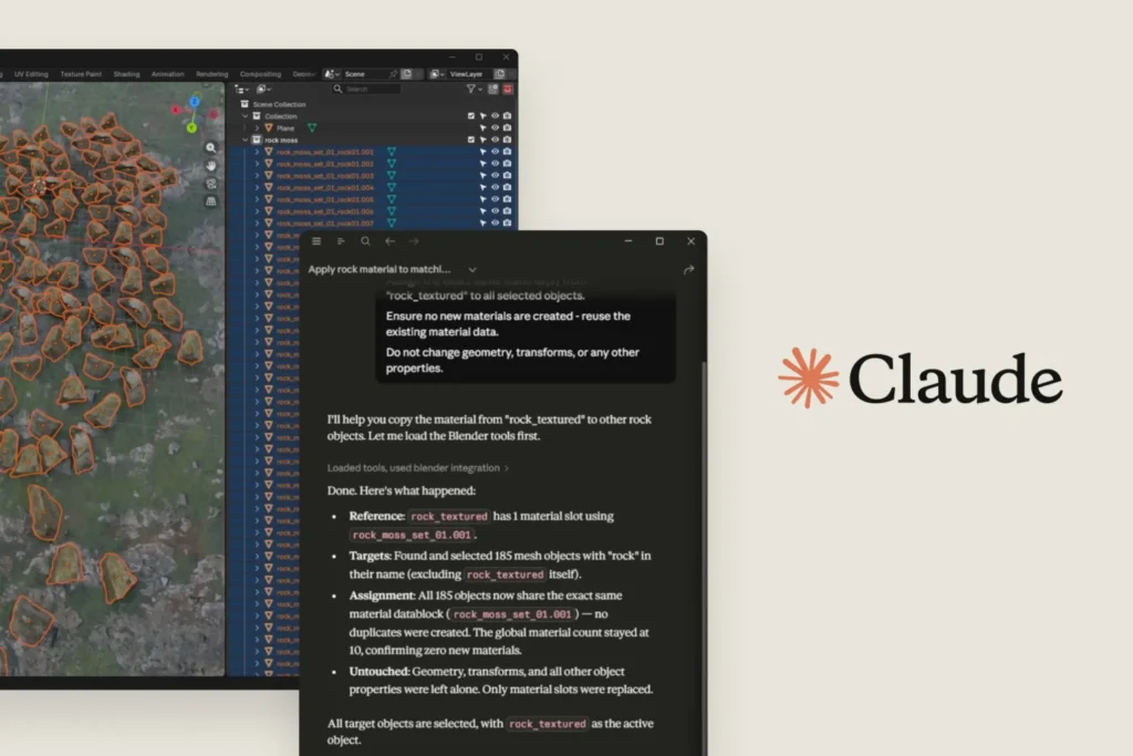 Anthropic’s Claude Now Talks Directly to Photoshop, Blender, and Ableton